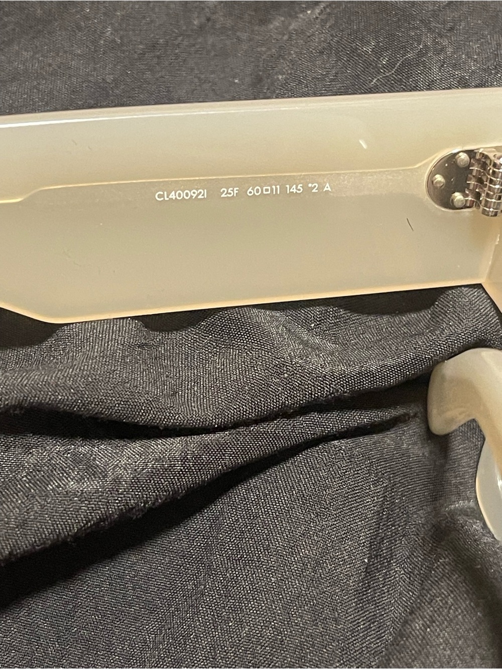 Celine Cream Rectangular Oversized Sunglasses - Picture 3 of 5